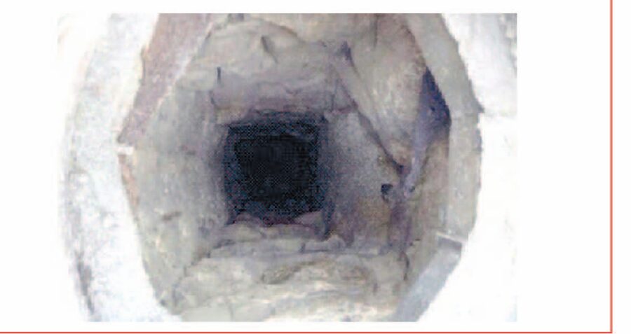 Lumbrera de un viaje de agua o qanat