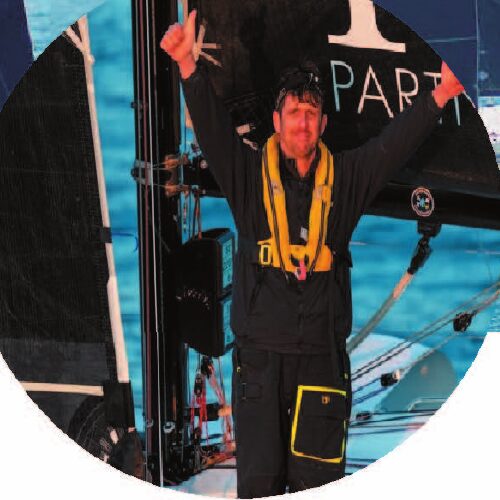 Tom Dolan, vencedor de la etapa, a bordo del Kingspan