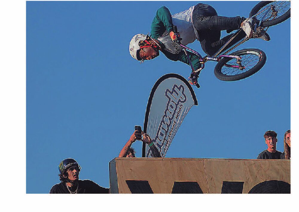 Rider de BMX en el festival O Marisquiño de Vigo