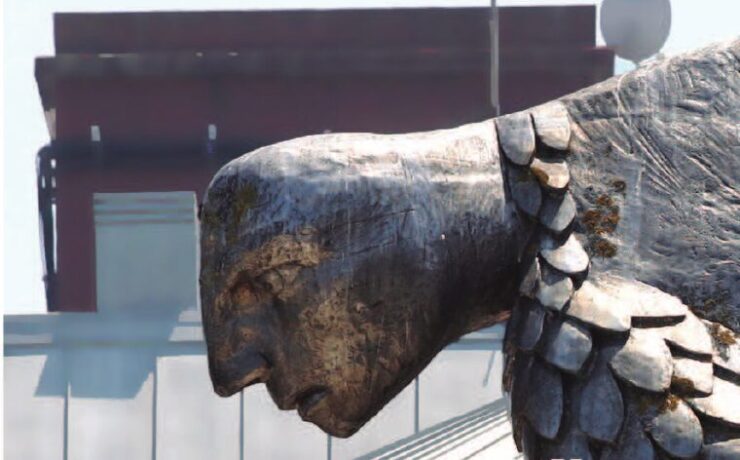 El Sireno, escultura de Francisco Leiro en la Puerta del Sol de Vigo